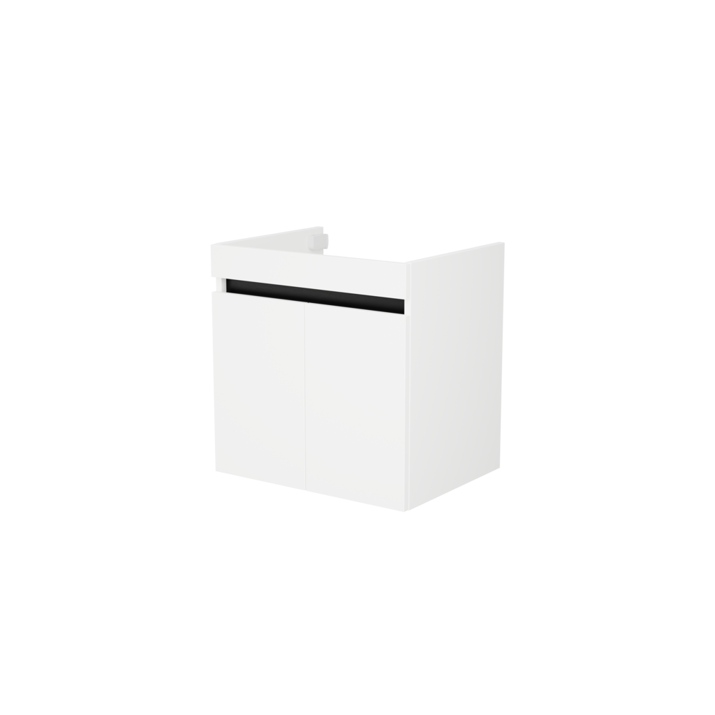 [10116458] Hamburg wastafelonderkast (Hoogglans wit, 60 cm) 8