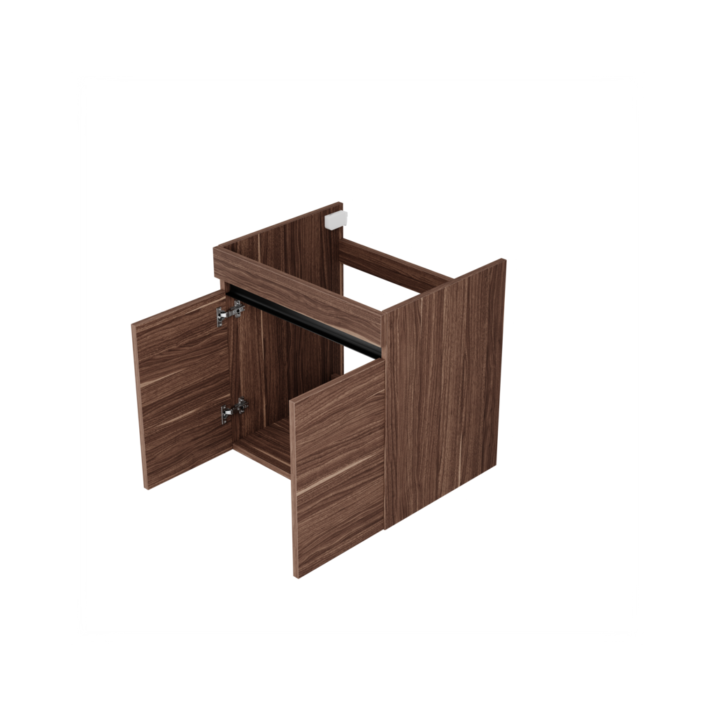 Hamburg wastafelonderkast (Walnoot, 60 cm) 3