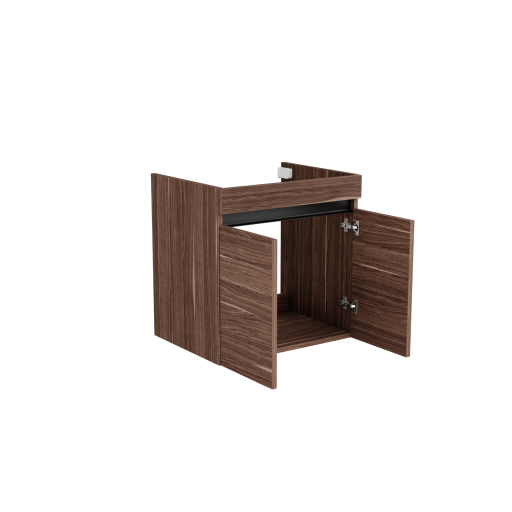 Hamburg wastafelonderkast (Walnoot, 60 cm) 5