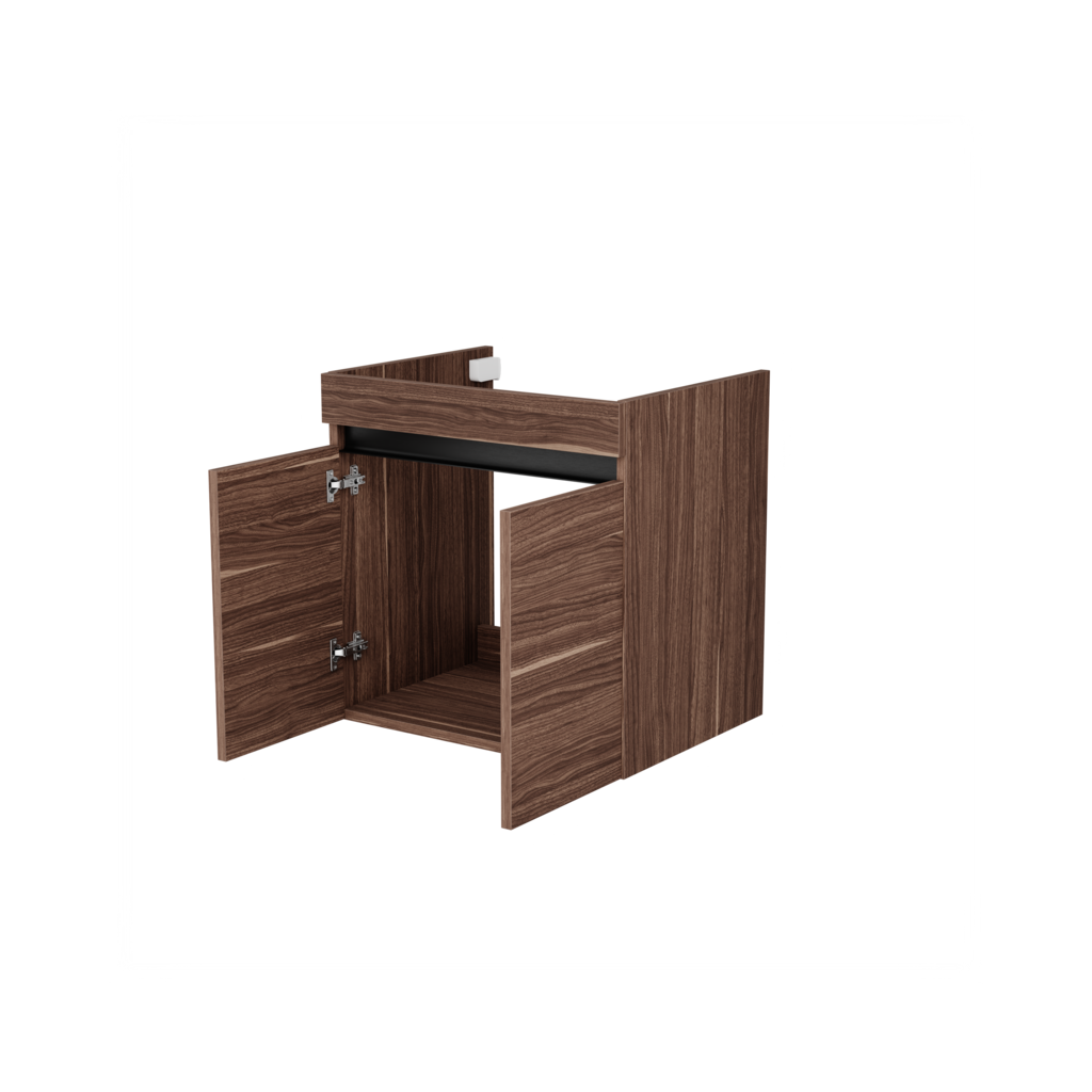 Hamburg wastafelonderkast (Walnoot, 60 cm) 7