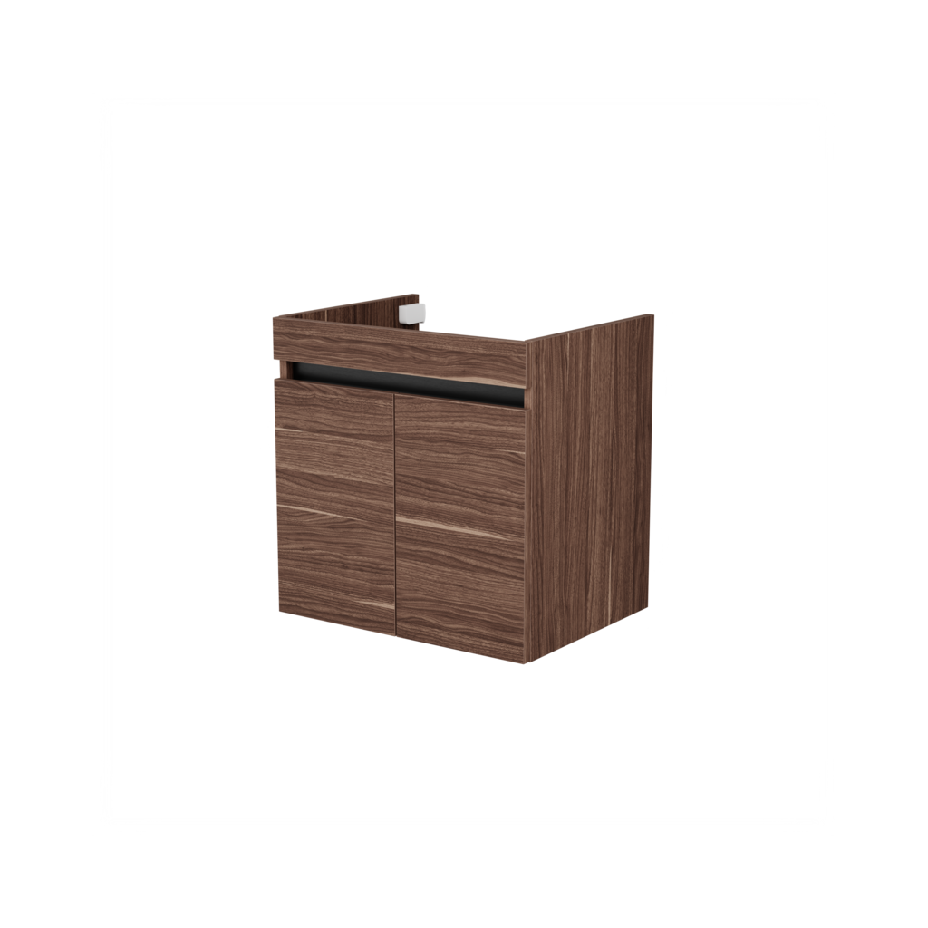 Hamburg wastafelonderkast (Walnoot, 60 cm) 8
