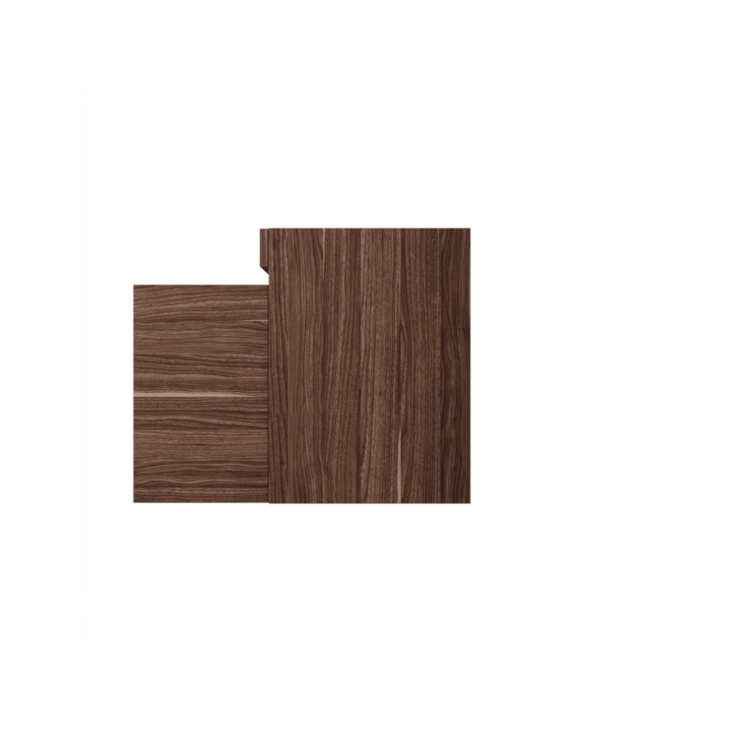 Hamburg wastafelonderkast (Walnoot, 60 cm) 15