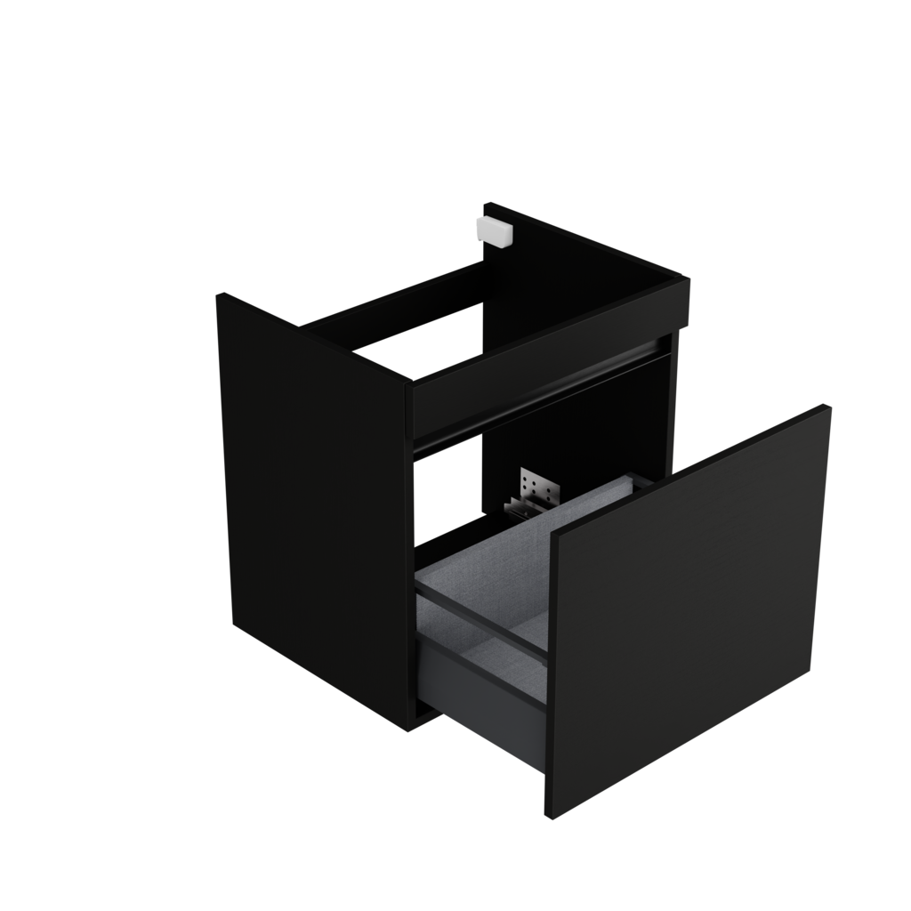 [10115549] Kiel wastafelonderkast (Houtlook zwart, 60 cm) 1