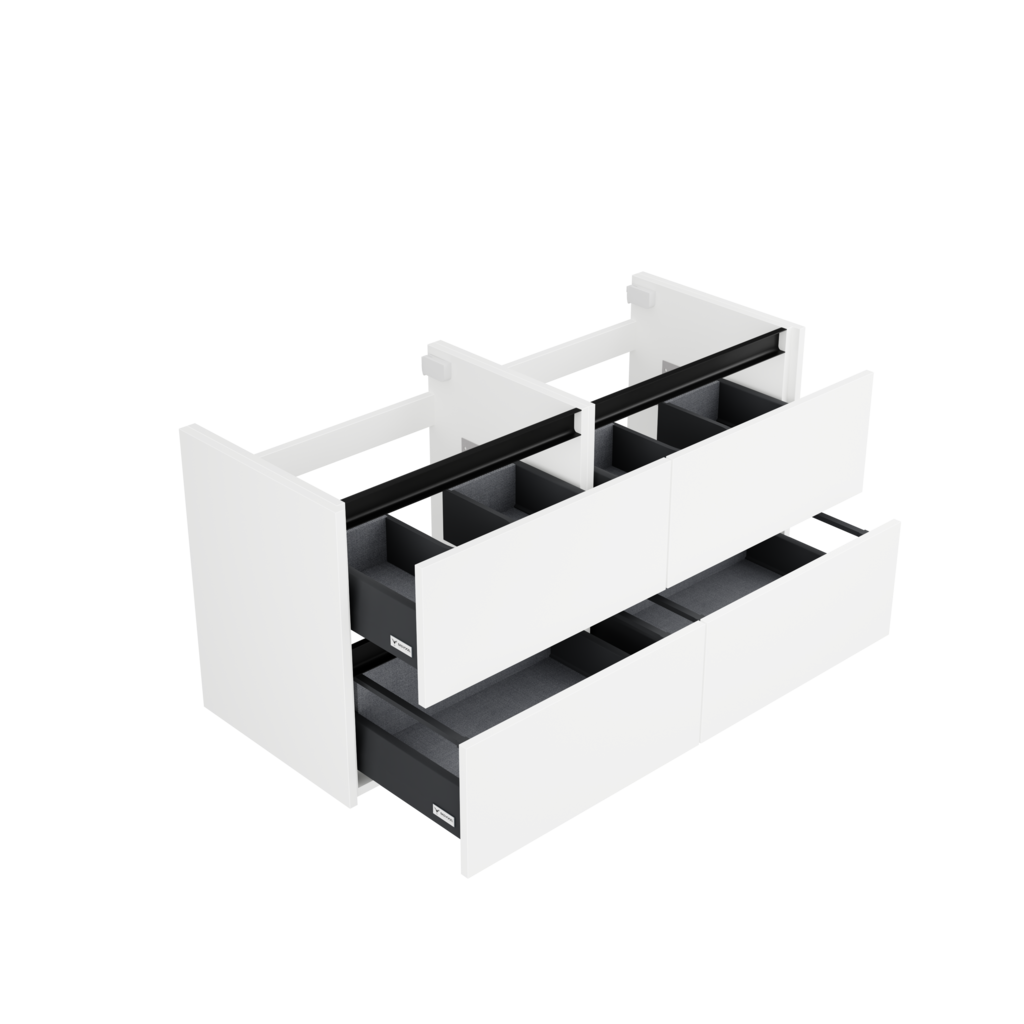 [10115633] Mainz wastafelonderkast (Hoogglans wit, 120 cm) 1