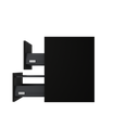 [10115189] Munster wastafelonderkast (Houtlook zwart, 60 cm) 15