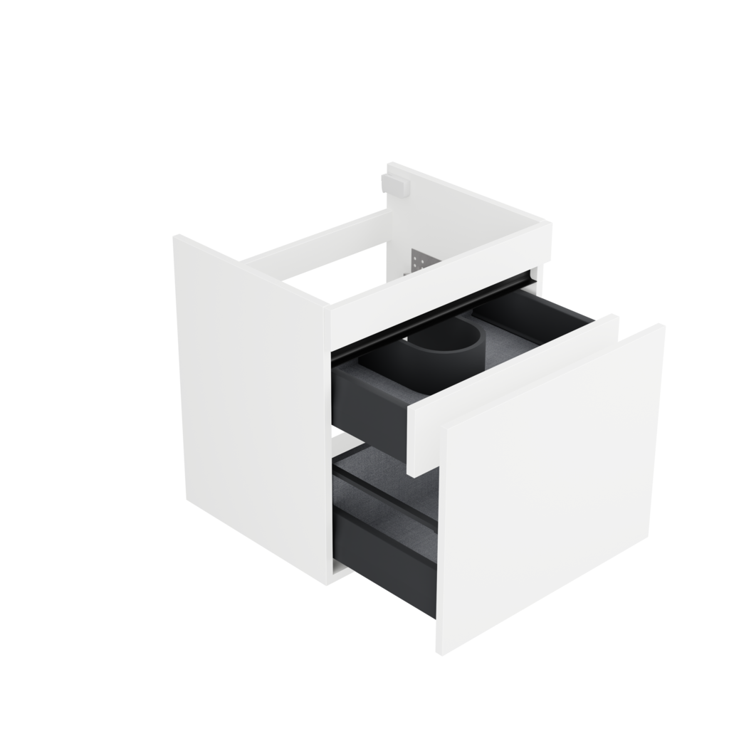 [10115363] Rotterdam wastafelonderkast (Hoogglans wit, 60 cm) 1