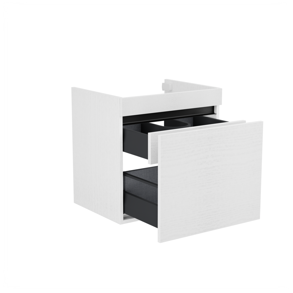 [10115368] Rotterdam wastafelonderkast (Houtlook wit, 60 cm) 5