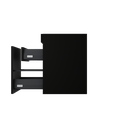 [10115369] Rotterdam wastafelonderkast (Houtlook zwart, 60 cm) 15