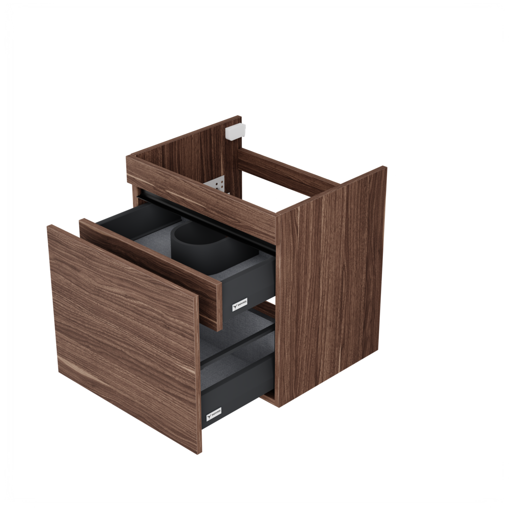 Rotterdam wastafelonderkast (Walnoot, 60 cm) 3
