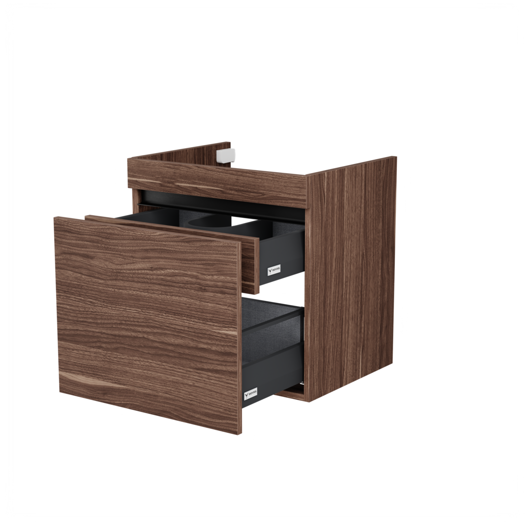 Rotterdam wastafelonderkast (Walnoot, 60 cm) 7