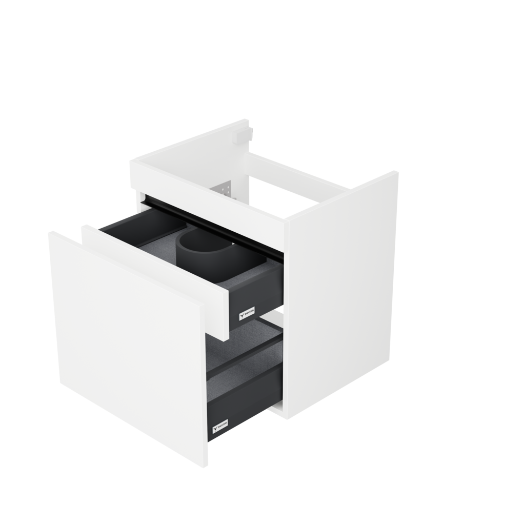 [10115364] Rotterdam wastafelonderkast (Mat wit, 60 cm) 3