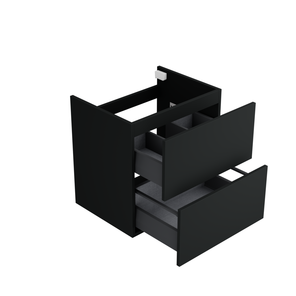 [10115275] Sloten wastafelonderkast (Donkerzwart, 60 cm) 1