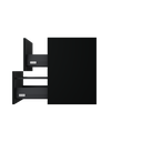 [10115275] Sloten wastafelonderkast (Donkerzwart, 60 cm) 15