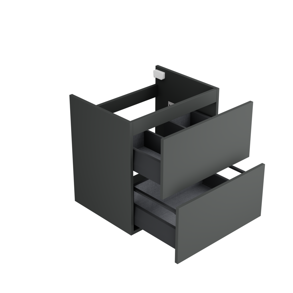 [10115282] Sloten wastafelonderkast (Donkergrijs, 60 cm) 1