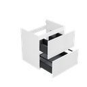 [10115278] Sloten wastafelonderkast (Houtlook wit, 60 cm) 1