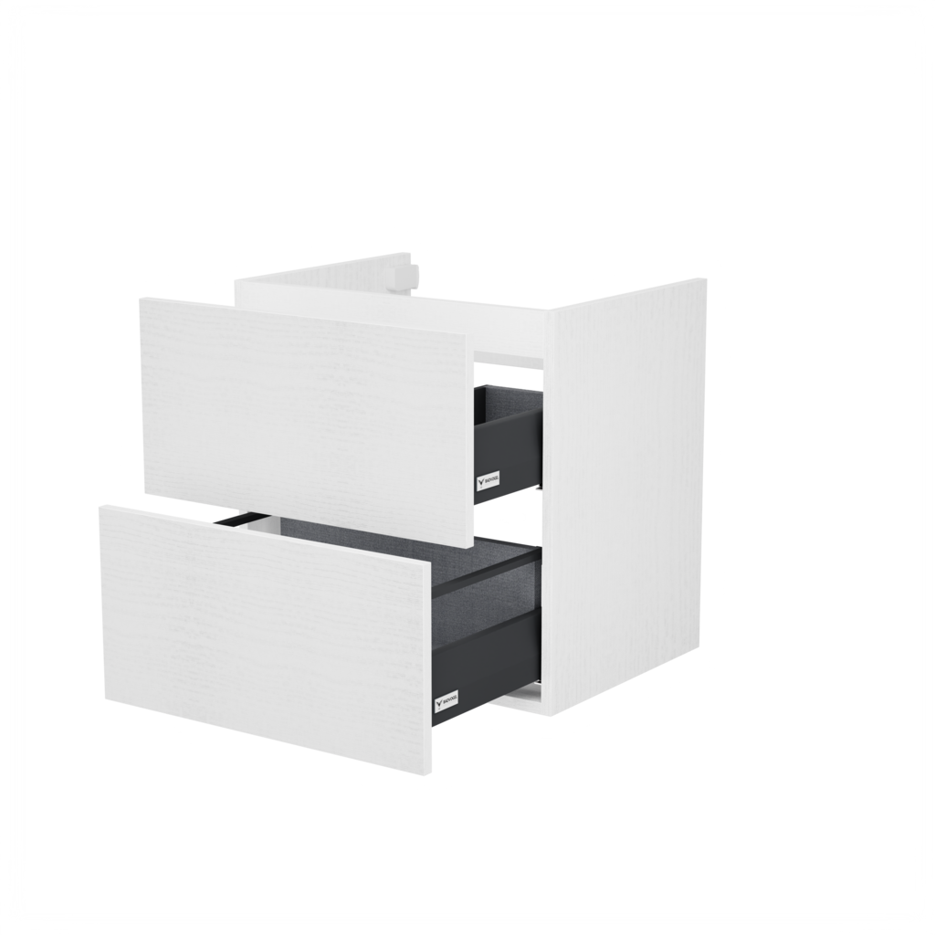 [10115278] Sloten wastafelonderkast (Houtlook wit, 60 cm) 7