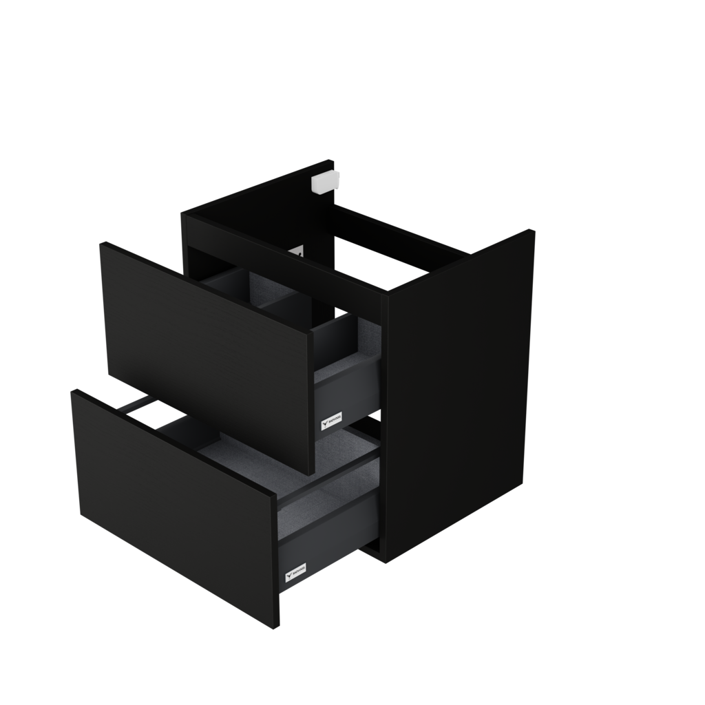 [10115279] Sloten wastafelonderkast (Houtlook zwart, 60 cm) 3