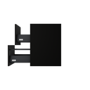 [10115279] Sloten wastafelonderkast (Houtlook zwart, 60 cm) 15