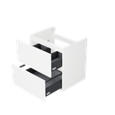 [10115273] Sloten wastafelonderkast (Hoogglans wit, 60 cm) 3