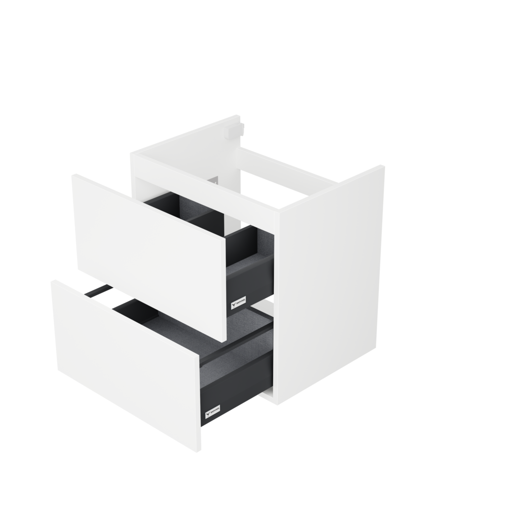 [10115274] Sloten wastafelonderkast (Mat wit, 60 cm) 3