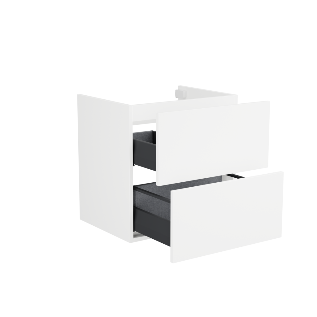 [10115274] Sloten wastafelonderkast (Mat wit, 60 cm) 5