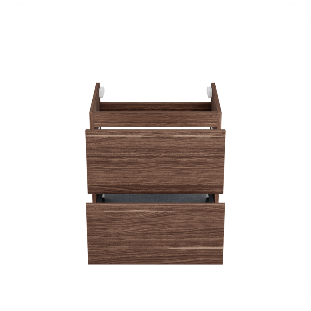 Sloten wastafelonderkast (Walnoot, 60 cm) 11