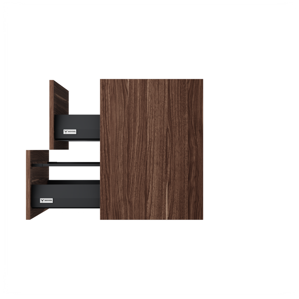 Sloten wastafelonderkast (Walnoot, 60 cm) 15