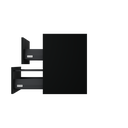 [10115095] Utrecht wastafelonderkast (Donkerzwart, 60 cm) 15