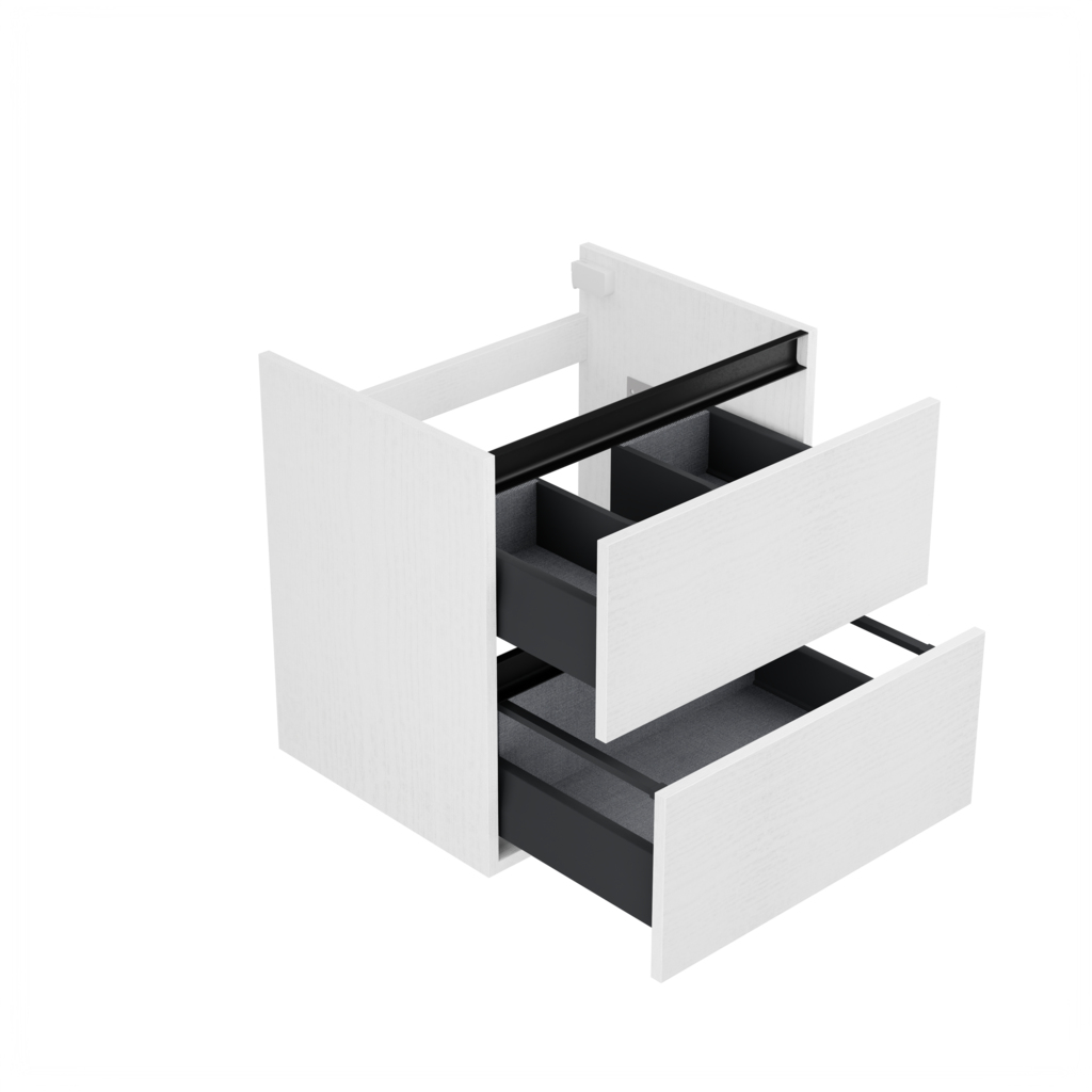[10115098] Utrecht wastafelonderkast (Houtlook wit, 60 cm) 1