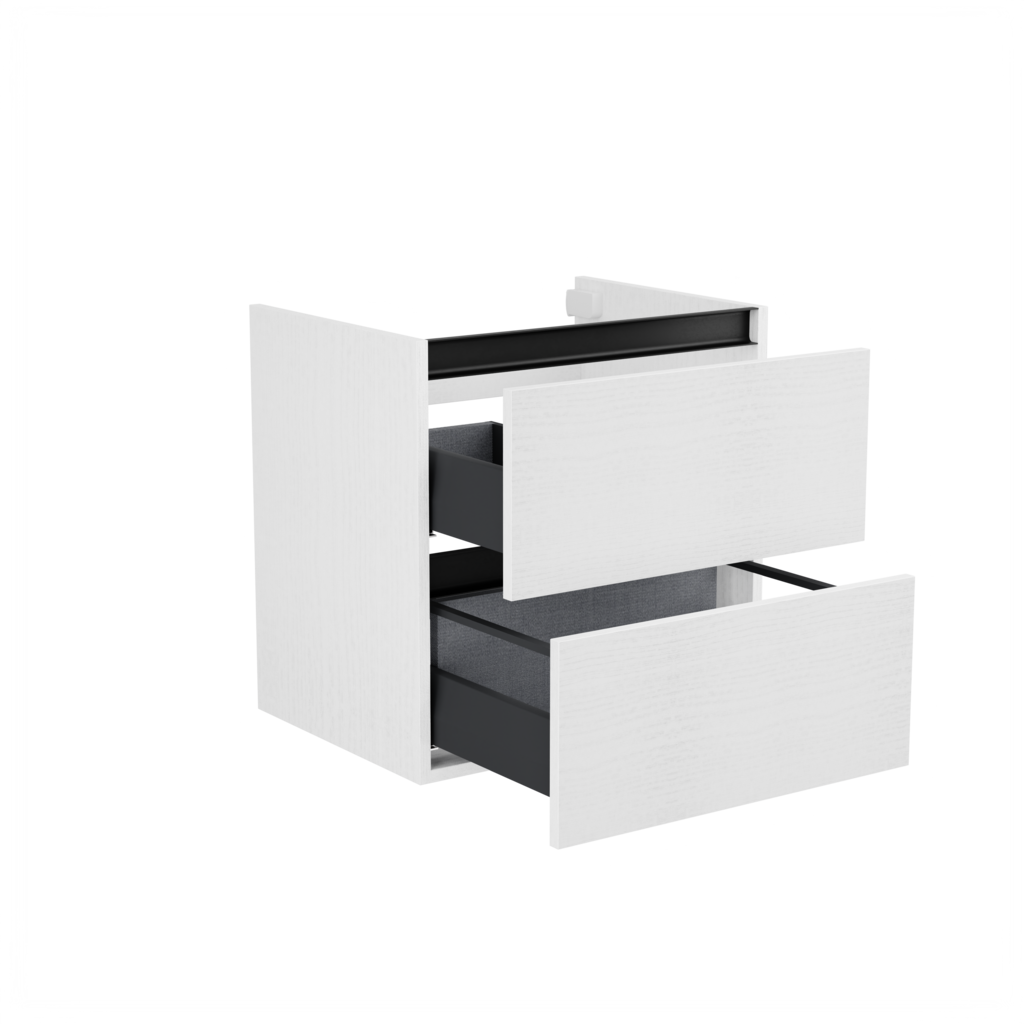 [10115098] Utrecht wastafelonderkast (Houtlook wit, 60 cm) 5