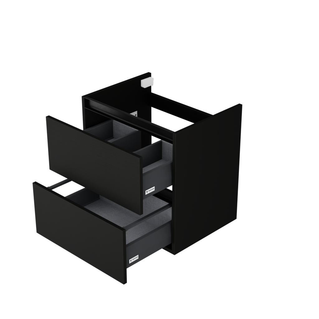 [10115099] Utrecht wastafelonderkast (Houtlook zwart, 60 cm) 3