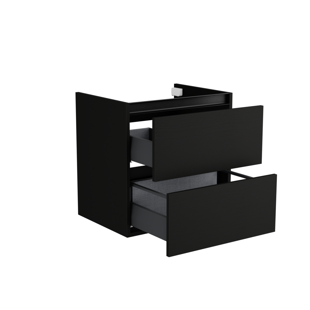 [10115099] Utrecht wastafelonderkast (Houtlook zwart, 60 cm) 5