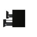 [10115099] Utrecht wastafelonderkast (Houtlook zwart, 60 cm) 15