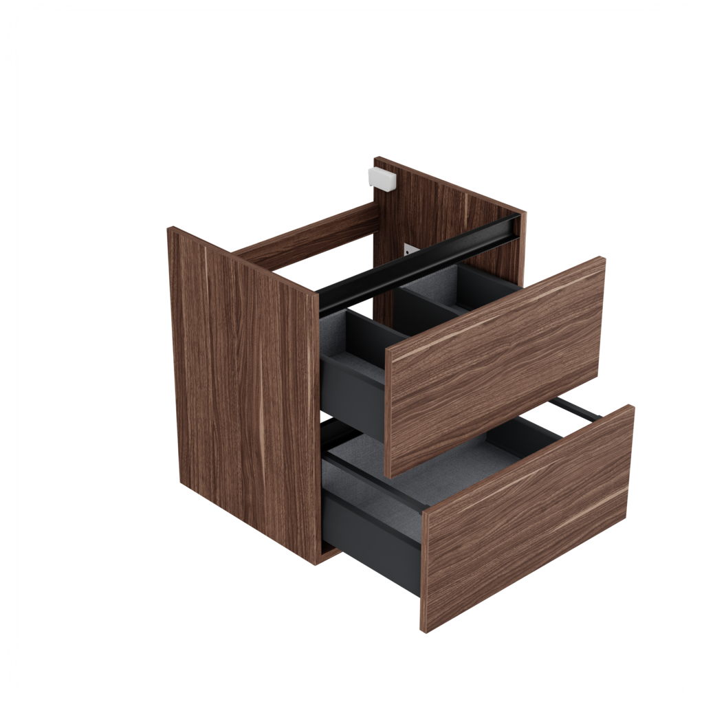 Utrecht wastafelonderkast (Walnoot, 60 cm) 1