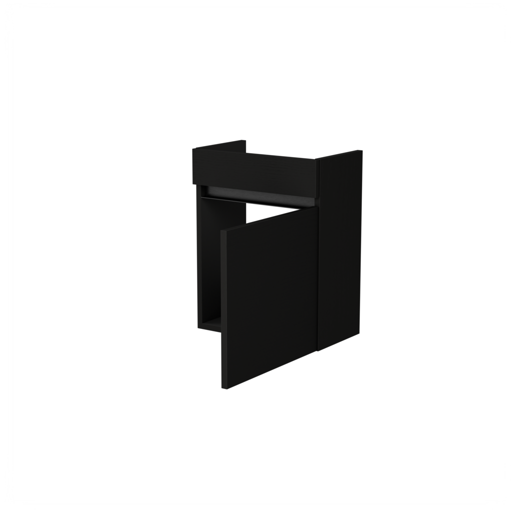 [10326325] Almere toiletmeubel (Houtlook zwart) 7