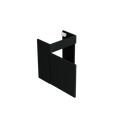 [10126336] Assen toiletmeubel (Donkerzwart, 40 cm) 1