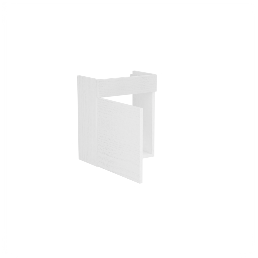 [10126339] Assen toiletmeubel (Houtlook wit, 40 cm) 5