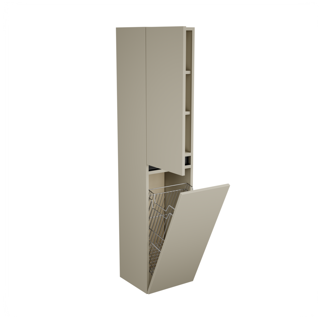 Zeist hogekast met wasmand (Taupe) 5