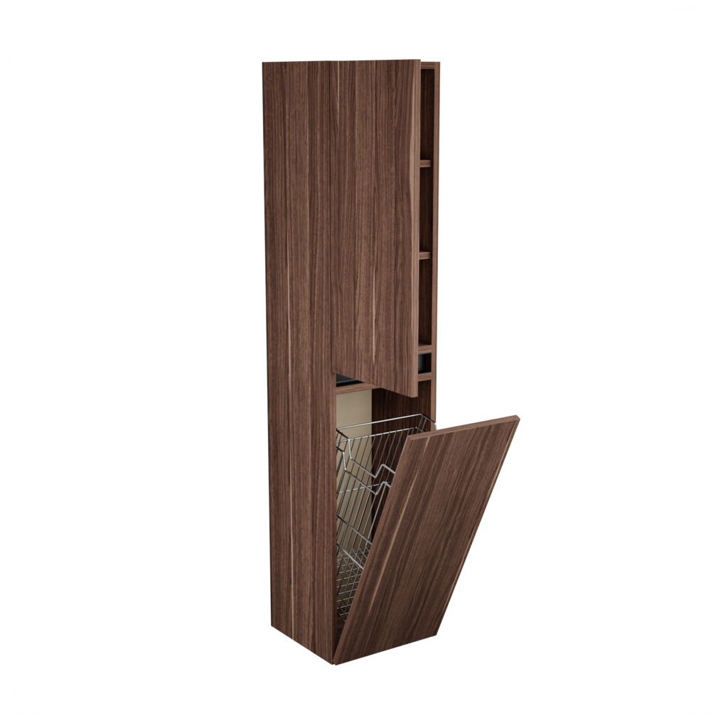 Zeist hogekast met wasmand (Walnoot) 5