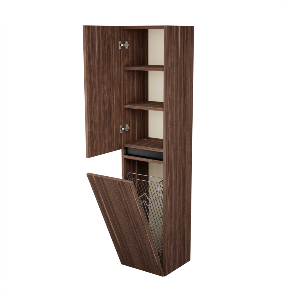 Zeist hogekast met wasmand (Walnoot) 7