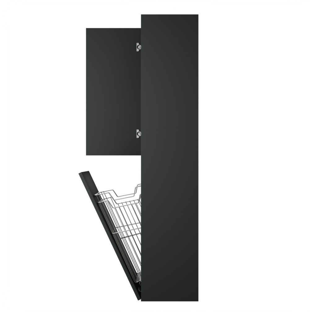 Zeist hogekast met wasmand (Donkergrijs) 15