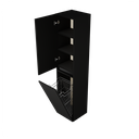 Zeist hogekast met wasmand (Houtlook zwart) 3