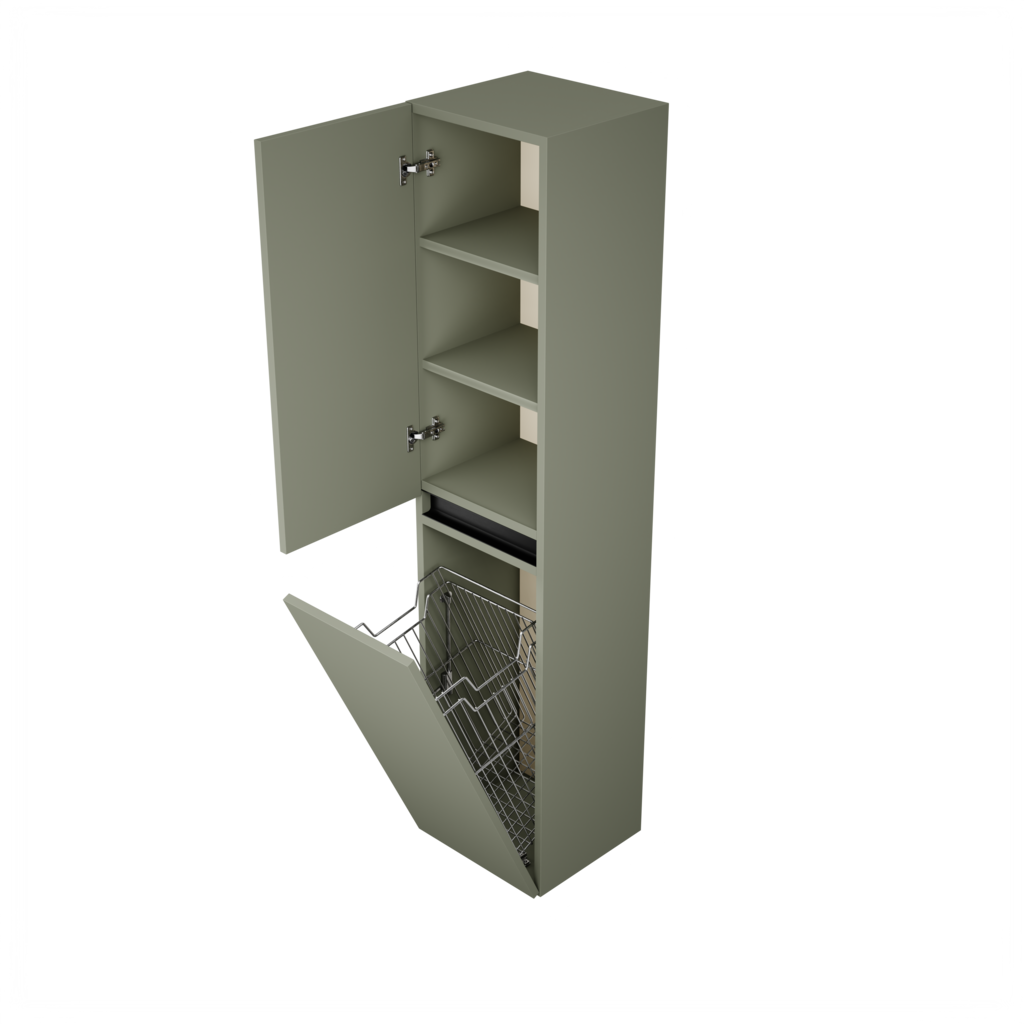 Zeist hogekast met wasmand (Saliegroen) 3