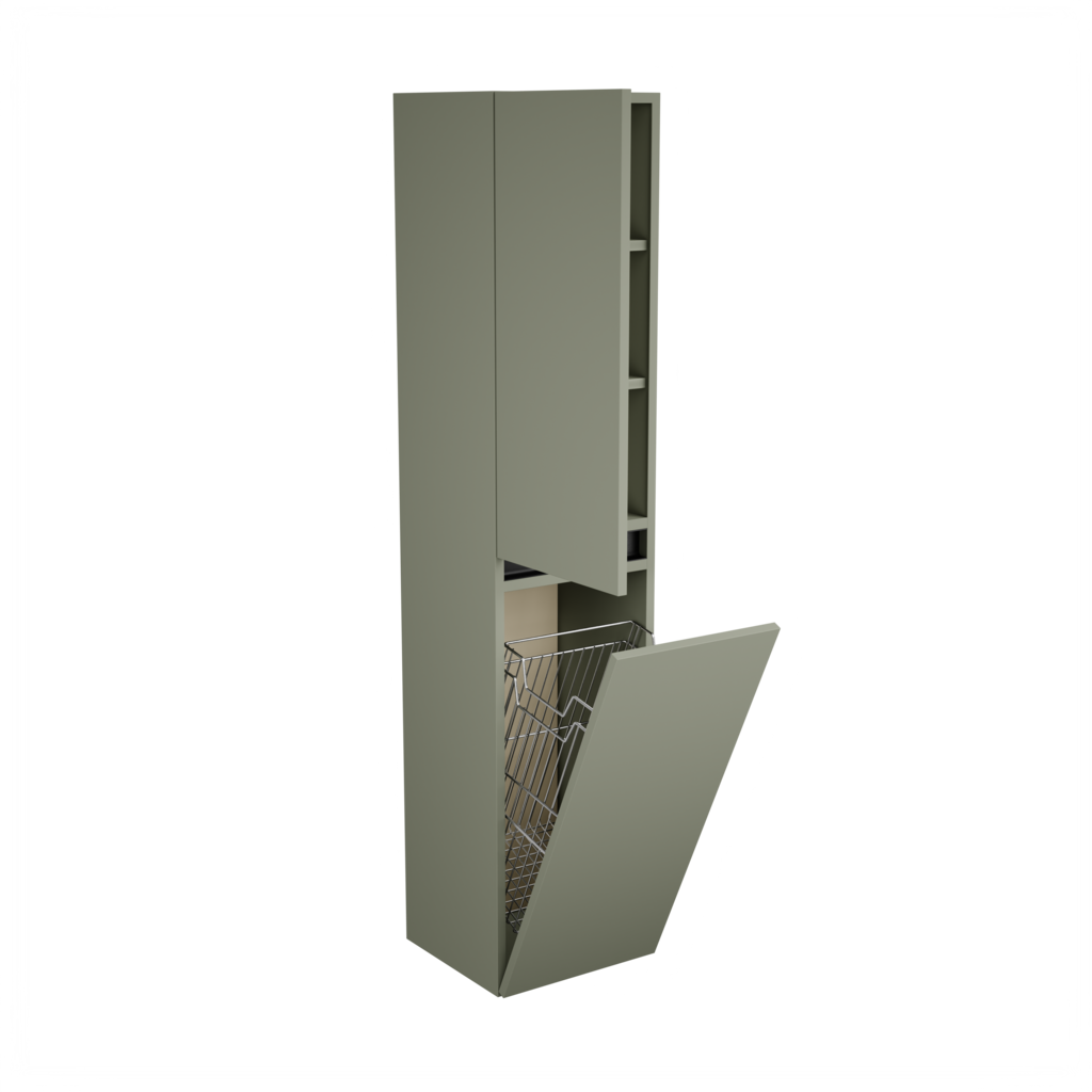 Zeist hogekast met wasmand (Saliegroen) 5