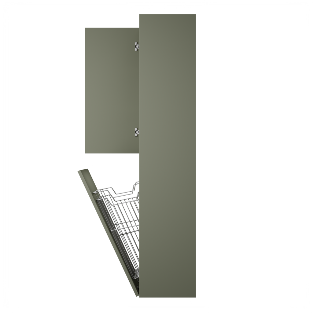 Zeist hogekast met wasmand (Saliegroen) 15