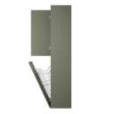 Zeist hogekast met wasmand (Saliegroen) 15