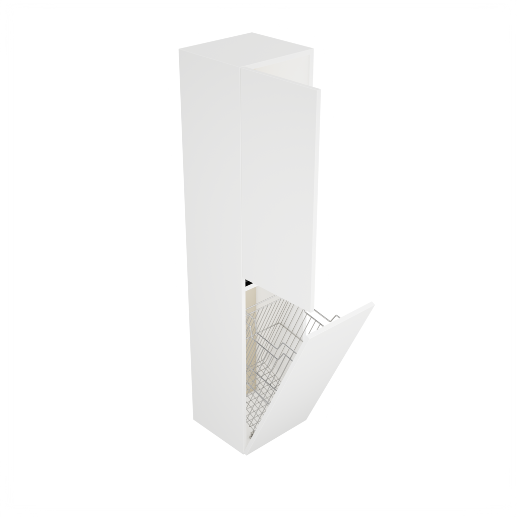 Zeist hogekast met wasmand (Hoogglans wit) 1