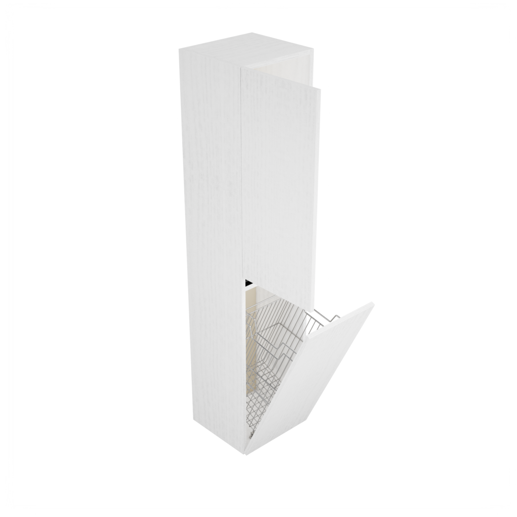 Zeist hogekast met wasmand (Houtlook wit) 1