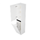 Zeist hogekast met wasmand (Houtlook wit) 3