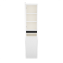 Zeist hogekast met wasmand (Houtlook wit) 9